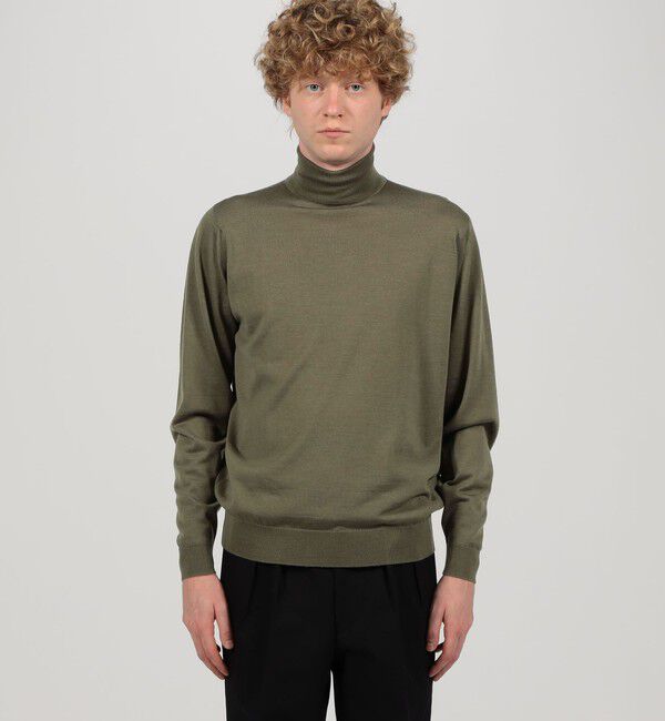 TOMORROWLAND BUYING WEAR「JOHN SMEDLEY LEVINE メリノウールタートルネックニット」|ニット・セーター|