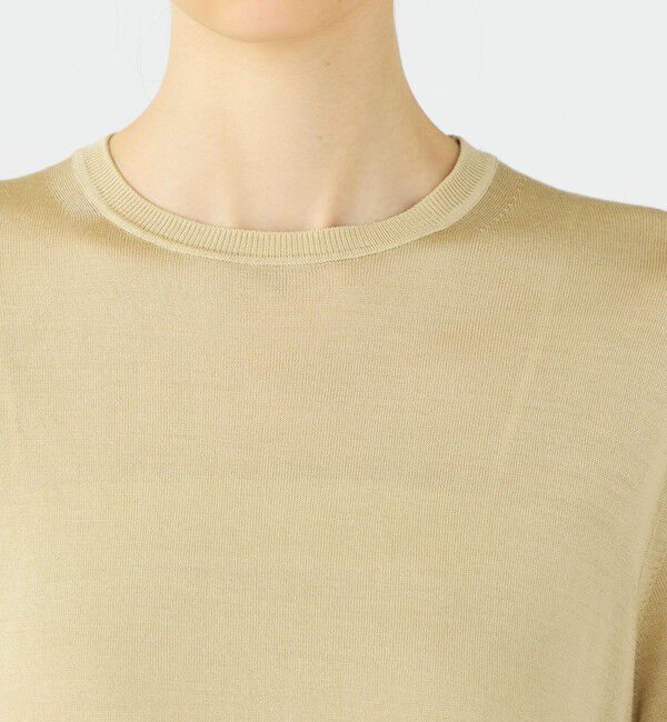 Ballsey「エヴァーシルク ハーフスリーブプルオーバー」|ニット・セーター|