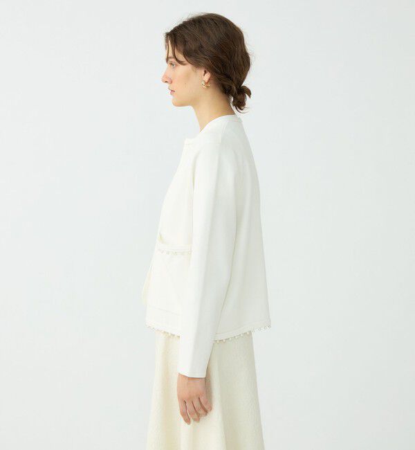Ballsey「パンチングパール クルーネックカーディガン」|カーディガン|