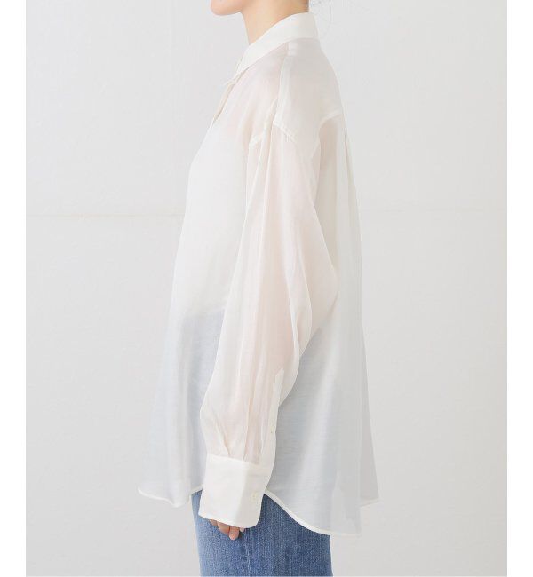 IENA「Maison IENAシルクコットンシアーシャツ」|シャツ・ブラウス|