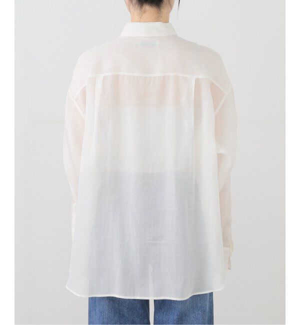 IENA「Maison IENAシルクコットンシアーシャツ」|シャツ・ブラウス|