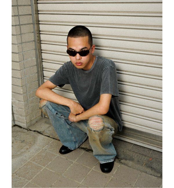 PULP「フェイデッドブラック クルーネックTシャツ」|Tシャツ・カットソー|