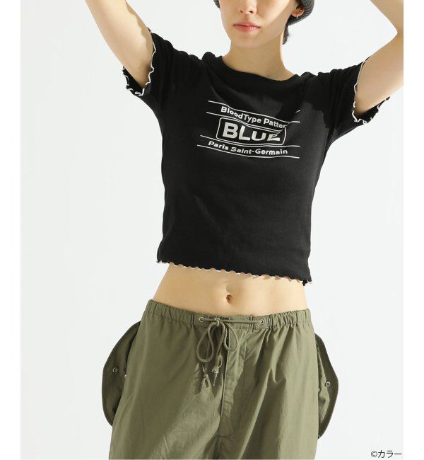 Paris Saint-Germain「【EVA*PSG】 JP  PATTERND BLUE TEE」|Tシャツ・カットソー|