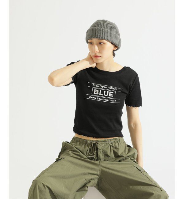 Paris Saint-Germain「【EVA*PSG】 JP  PATTERND BLUE TEE」|Tシャツ・カットソー|