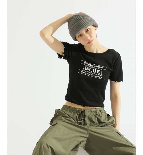 Paris Saint-Germain「【EVA*PSG】 JP  PATTERND BLUE TEE」|Tシャツ・カットソー|