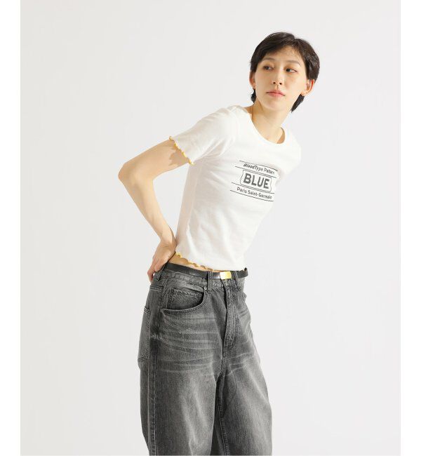 Paris Saint-Germain「【EVA*PSG】 JP  PATTERND BLUE TEE」|Tシャツ・カットソー|