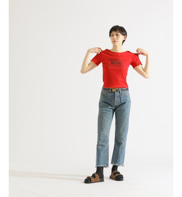 Paris Saint-Germain「【EVA*PSG】 JP  PATTERND BLUE TEE」|Tシャツ・カットソー|