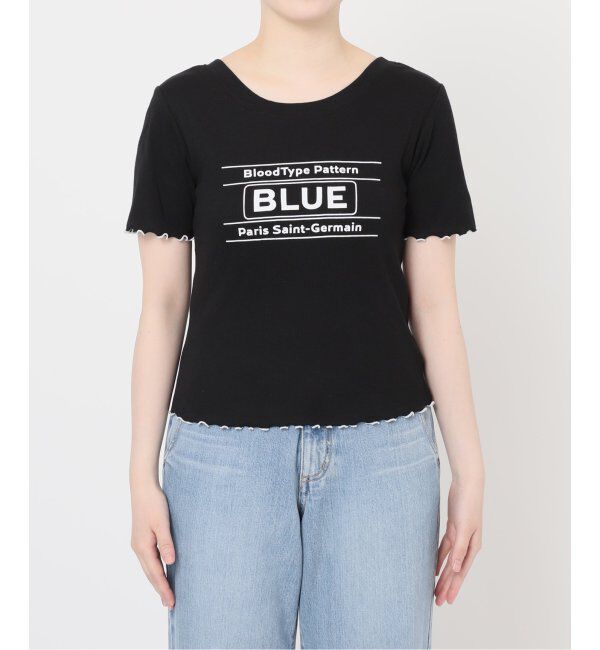 Paris Saint-Germain「【EVA*PSG】 JP  PATTERND BLUE TEE」|Tシャツ・カットソー|