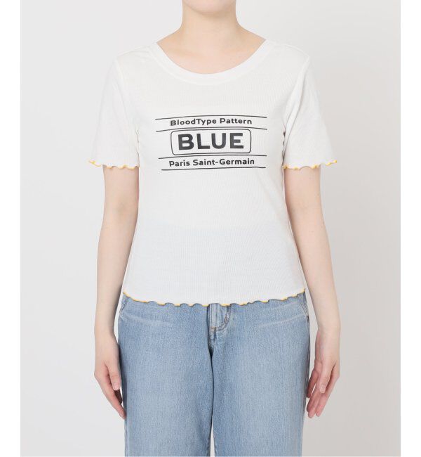 Paris Saint-Germain「【EVA*PSG】 JP  PATTERND BLUE TEE」|Tシャツ・カットソー|