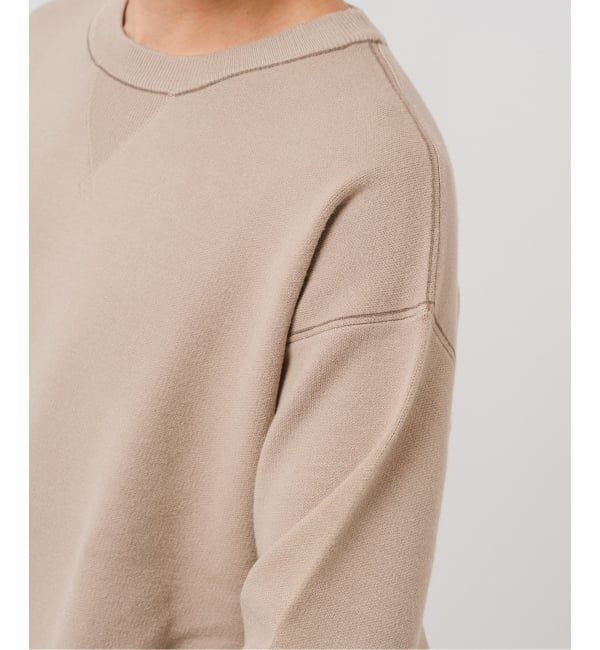 EDIFICE「スウェットライクニット」|ニット・セーター|ベージュ