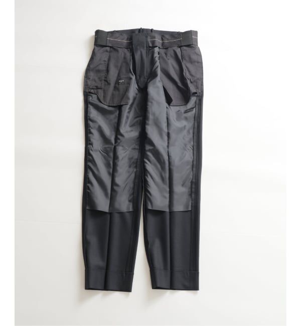 EDIFICE「SUPER 120&rsquo;s ウールサキソニー テーパードパンツ【セットアップ着用可能】」|スラックス|