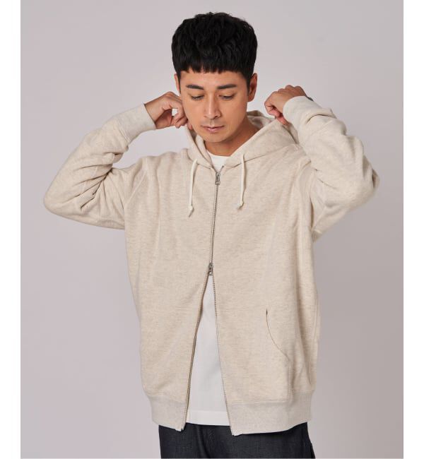 EDIFICE「LOOPWHEELER &times; LOWERCASE for EDIFICE ライトツリウラケ ジップパーカー」|パーカー|