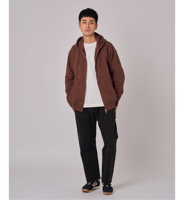 EDIFICE「LOOPWHEELER &times; LOWERCASE for EDIFICE ライトツリウラケ ジップパーカー」|パーカー|