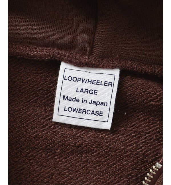 EDIFICE「LOOPWHEELER &times; LOWERCASE for EDIFICE ライトツリウラケ ジップパーカー」|パーカー|
