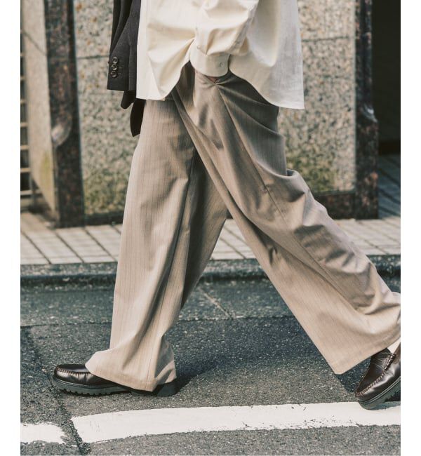 417 EDIFICE「TR ワイドイージーパンツ」|スラックス|