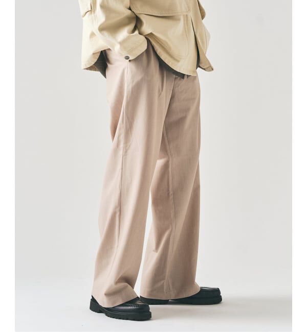 417 EDIFICE「TR ワイドイージーパンツ」|スラックス|