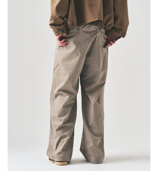 417 EDIFICE「TR ワイドイージーパンツ」|スラックス|