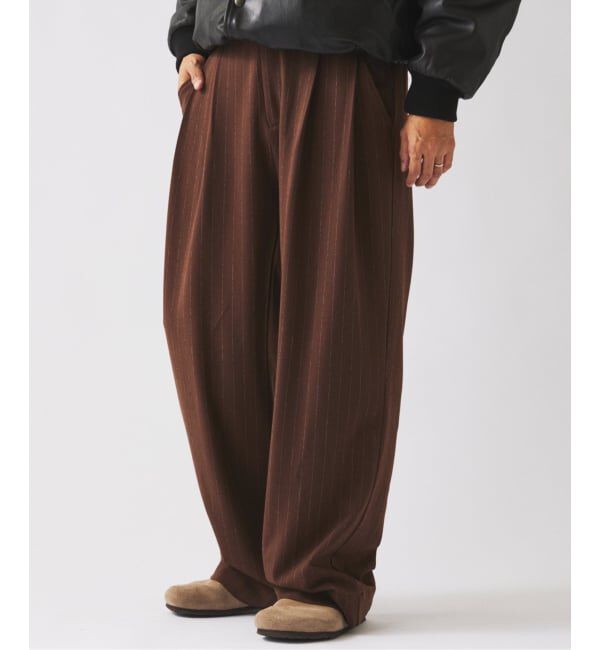 JOURNAL STANDARD relume「ヒールカット ルーズ ストライプ スラックス」|スラックス|