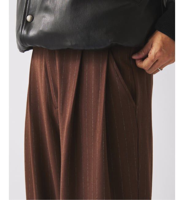 JOURNAL STANDARD relume「ヒールカット ルーズ ストライプ スラックス」|スラックス|
