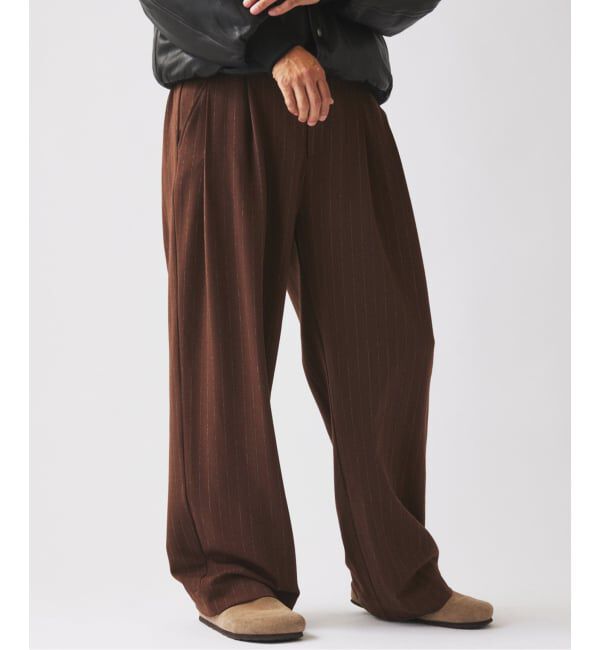 JOURNAL STANDARD relume「ヒールカット ルーズ ストライプ スラックス」|スラックス|