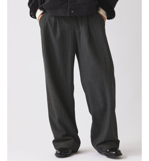 JOURNAL STANDARD relume「ヒールカット ルーズ ストライプ スラックス」|スラックス|