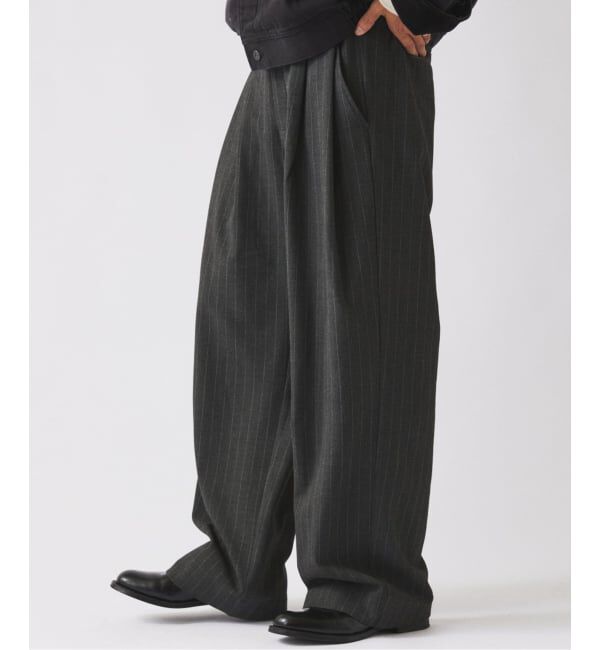 JOURNAL STANDARD relume「ヒールカット ルーズ ストライプ スラックス」|スラックス|