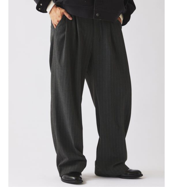 JOURNAL STANDARD relume「ヒールカット ルーズ ストライプ スラックス」|スラックス|