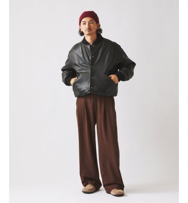 JOURNAL STANDARD relume「ヒールカット ルーズ ストライプ スラックス」|スラックス|