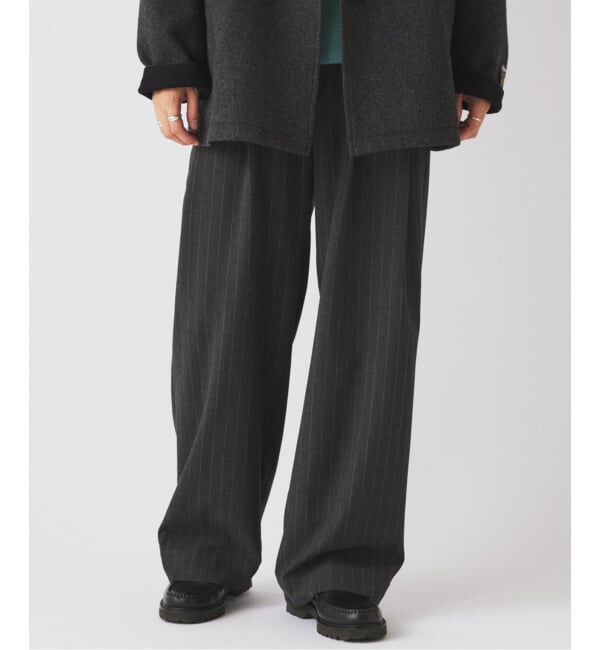 JOURNAL STANDARD relume「ヒールカット ルーズ ストライプ スラックス」|スラックス|