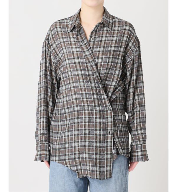 journal standard L'essage「チェックカシュクールシャツ」|シャツ・ブラウス|