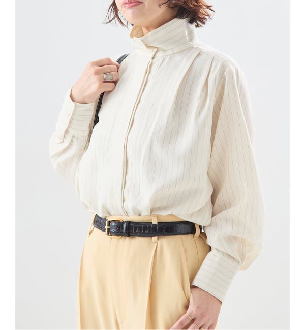 journal standard L'essage「【A PUPIL/ア ピューピル】別注 HNK RGLN BL STRIPES：ブラウス」|シャツ・ブラウス|