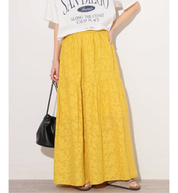 JOURNAL STANDARD relume「《予約》［26SS新作］コットンジャガードティアードスカート」|スカート|