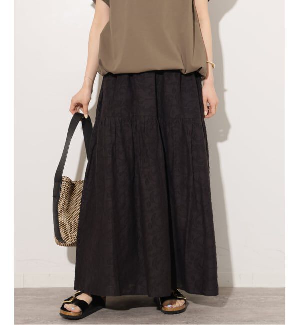JOURNAL STANDARD relume「《予約》［26SS新作］コットンジャガードティアードスカート」|スカート|
