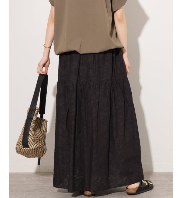 JOURNAL STANDARD relume「《予約》［26SS新作］コットンジャガードティアードスカート」|スカート|