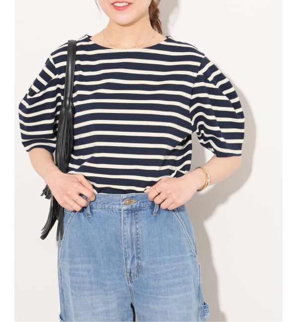 JOURNAL STANDARD relume「《予約》［26SS新作］タックデザインスリーブプルオーバー」|Tシャツ・カットソー|ネイビー