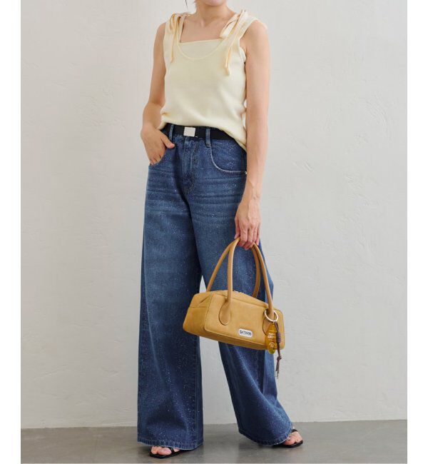 U by SPICK&SPAN「コットンリボンノースリニット」|タンクトップ|