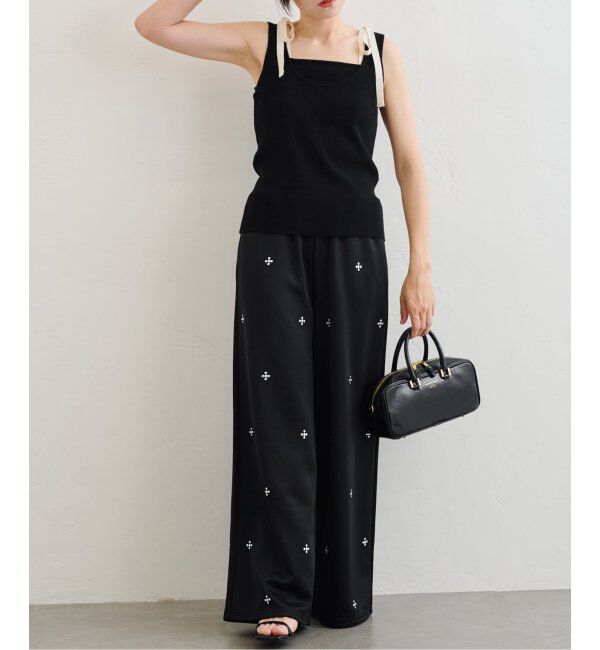 U by SPICK&SPAN「コットンリボンノースリニット」|タンクトップ|