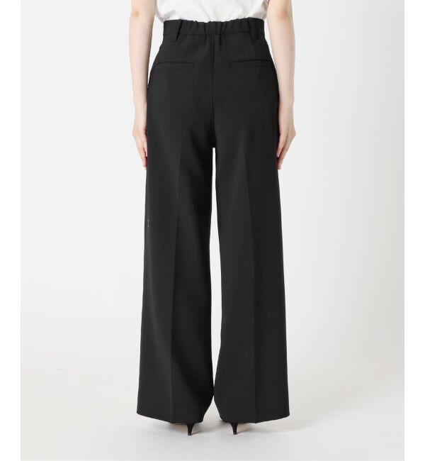 Spick and Span「《追加2》ダブルクロスツータックパンツ」|スラックス|