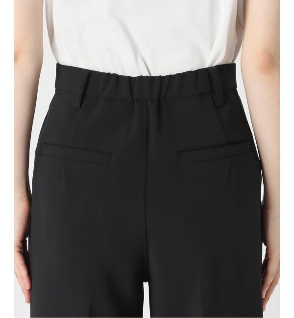 Spick and Span「《追加2》ダブルクロスツータックパンツ」|スラックス|