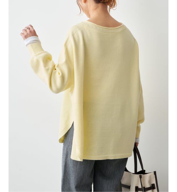Spick and Span「バルキーヤーンルーズボートネックニット」|ニット・セーター|