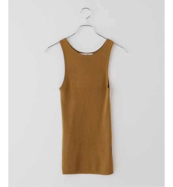 FRAMeWORK「y YO/イーヨ rib tank top」|タンクトップ|ブラウン