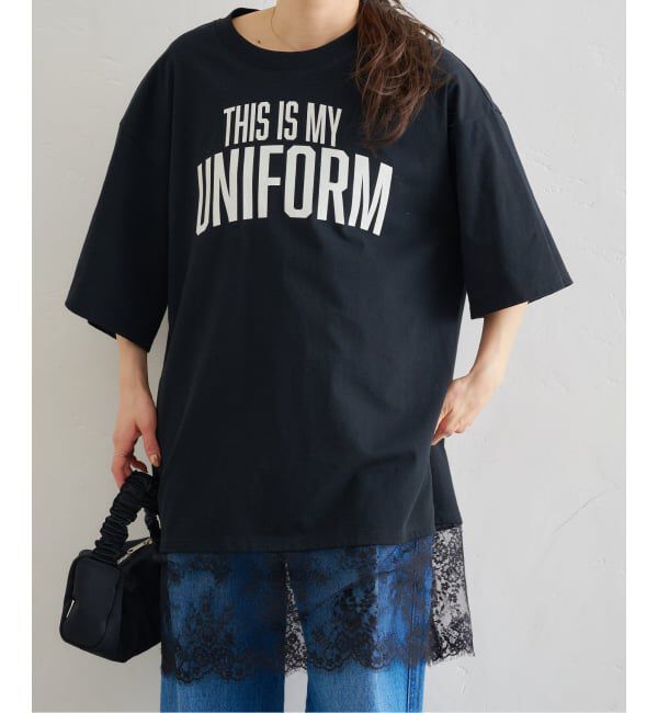 U by SPICK&SPAN「ARCHIVE STANCE/アーカイブスタンス lace switching Tee」|Tシャツ・カットソー|