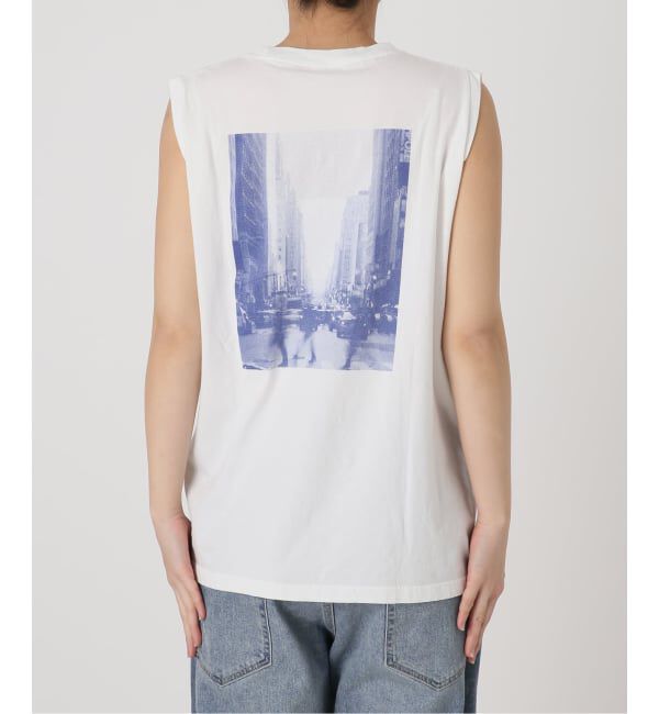 FRAMeWORK「≪予約≫ブルーフォトノースリーブTEE」|Tシャツ・カットソー|