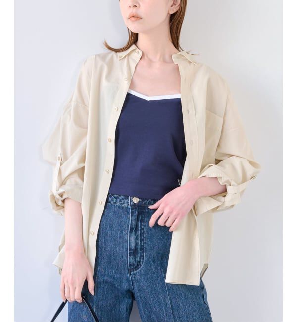 U by SPICK&SPAN「《予約》ミスティダイ ボタンダウンシャツ」|シャツ・ブラウス|