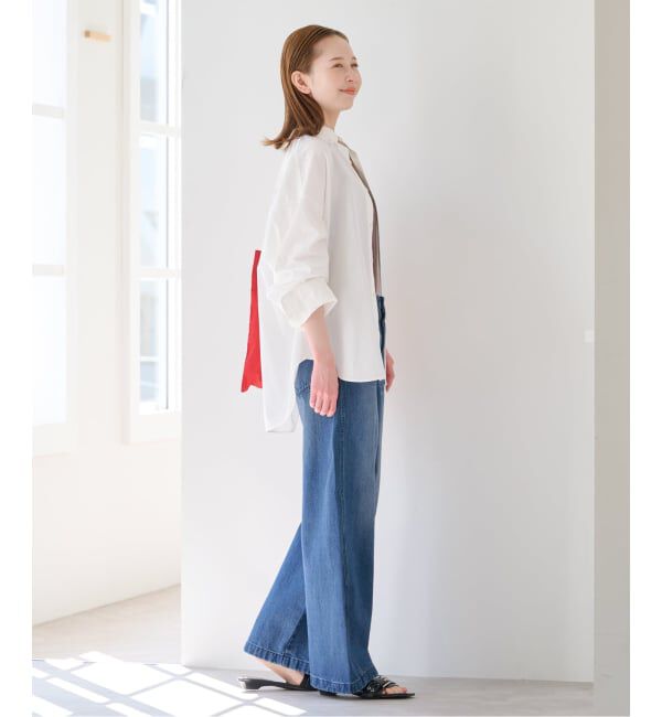 U by SPICK&SPAN「《予約》ミスティダイ ボタンダウンシャツ」|シャツ・ブラウス|