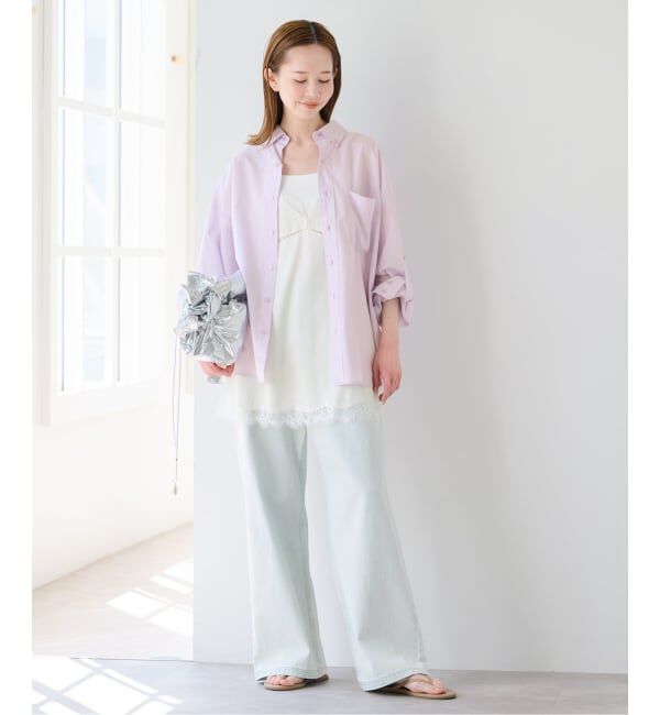 U by SPICK&SPAN「《予約》ミスティダイ ボタンダウンシャツ」|シャツ・ブラウス|