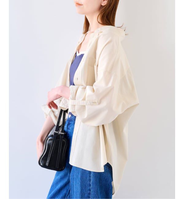 U by SPICK&SPAN「《予約》ミスティダイ ボタンダウンシャツ」|シャツ・ブラウス|ベージュ