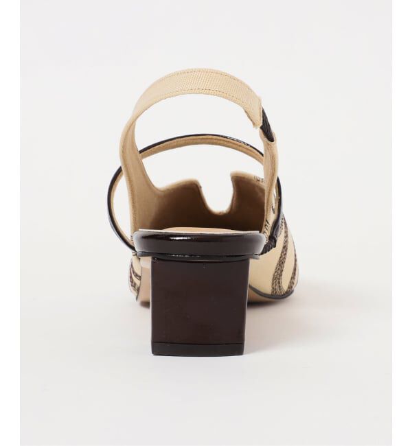 GRISE「《追加》GRISE4cmナロースクエアウェーブスリングバック」|パンプス|