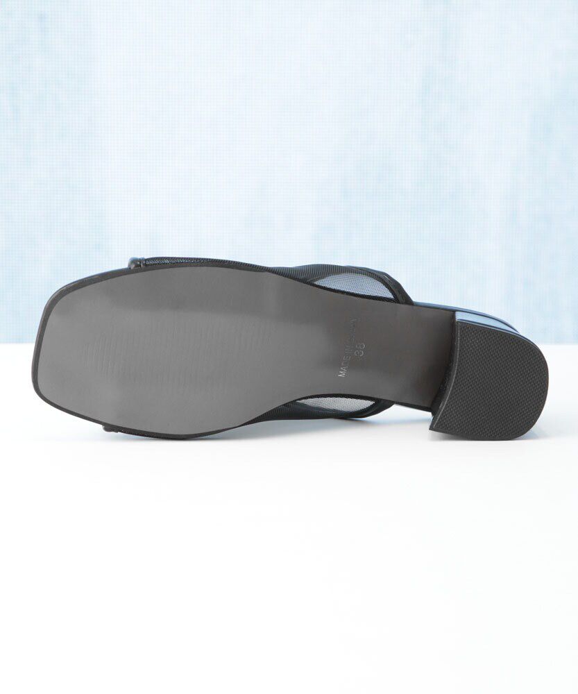 nano･universe「チャンキーヒールメッシュサンダル」|サンダル|