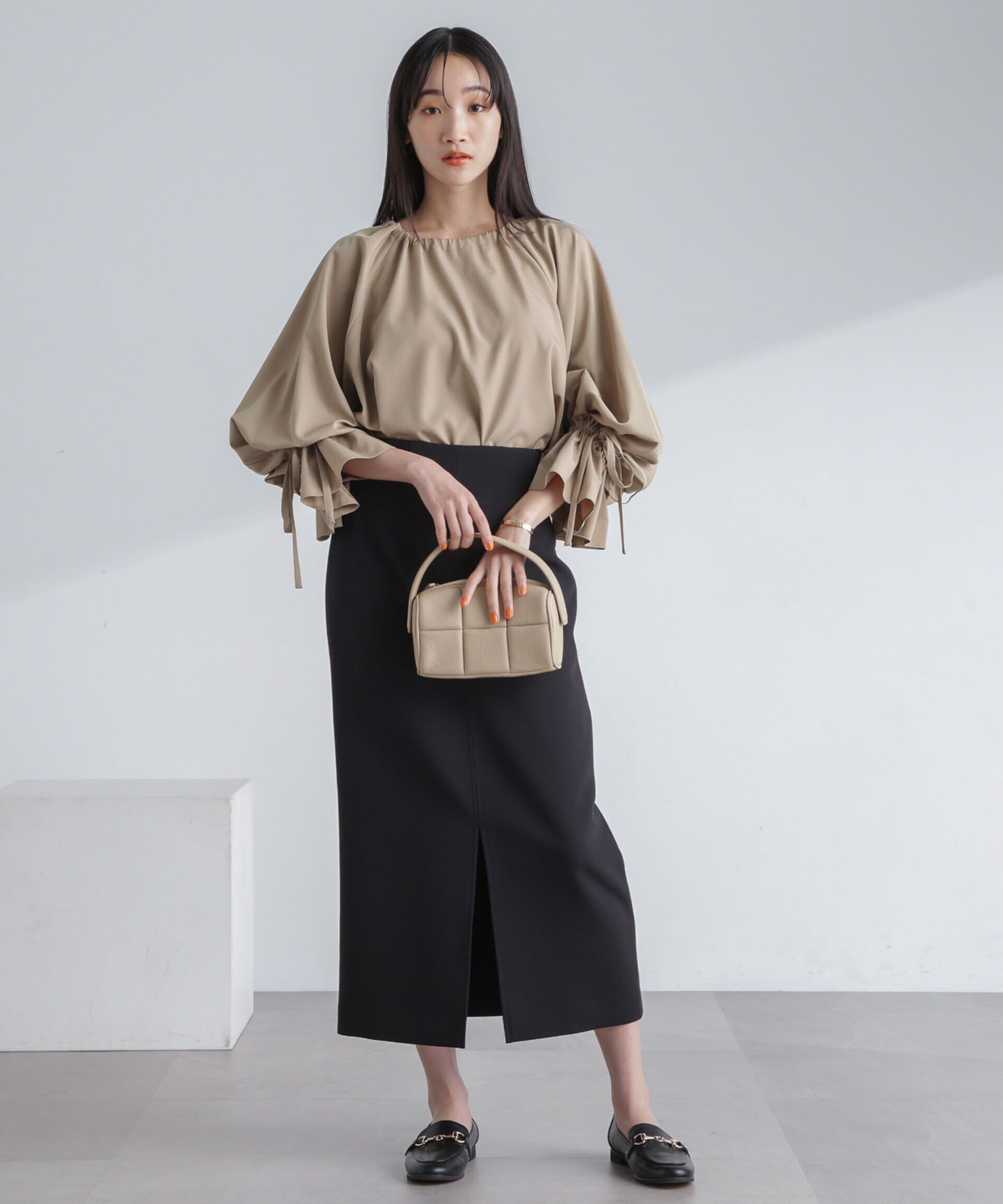 nano･universe「前後2wayキャンディースリーブブラウス」|シャツ・ブラウス|